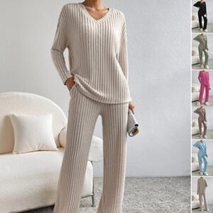 ensemble femme col v loungewear