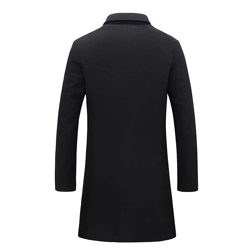 Manteau Long Col Lapel Homme Sublime – 6 Tailles – Dropvet Manteau Long Col Lapel Homme Sublime – 6 Tailles – Image 5