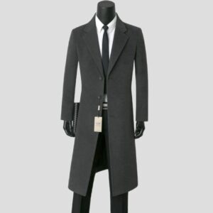 manteau homme laine mi-long