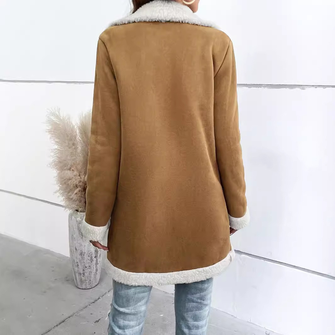 Manteau Femme Effet Daim Élégant 2026 | Chic & Chaud – Dropvet Manteau Femme Effet Daim Élégant 2026 | Chic & Chaud – Image 5