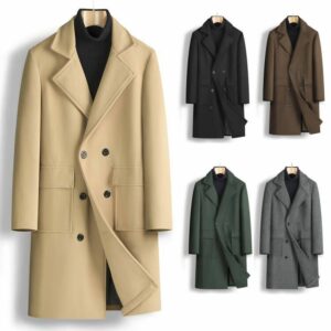 manteau croisé homme