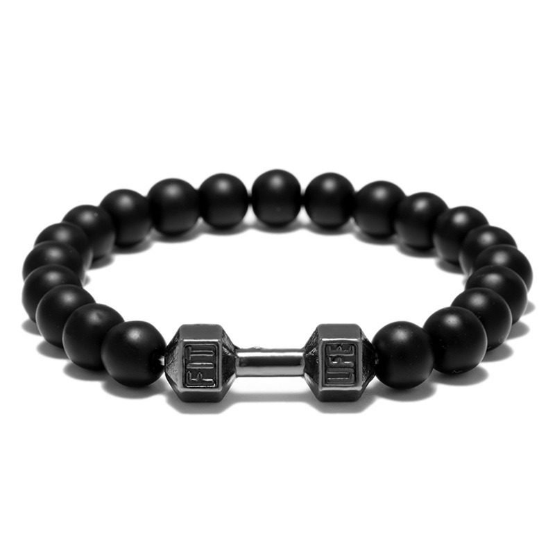 Bracelet Perles Agate Mate Sportif – 3 Coloris – Dropvet Bracelet Perles Agate Mate Sportif – 3 Coloris – Image 6
