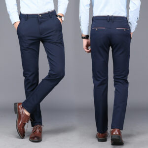 pantalon bleu marine homme
