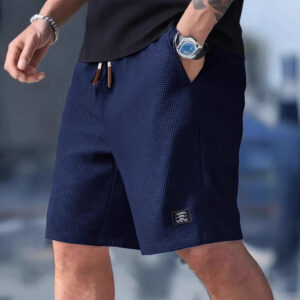 short homme coupe droite cordon de serrage