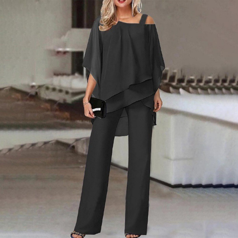 Ensemble Femme Manches Chauve-Souris – 5 Coloris – Dropvet Ensemble Femme Manches Chauve-Souris – 5 Coloris – Image 2