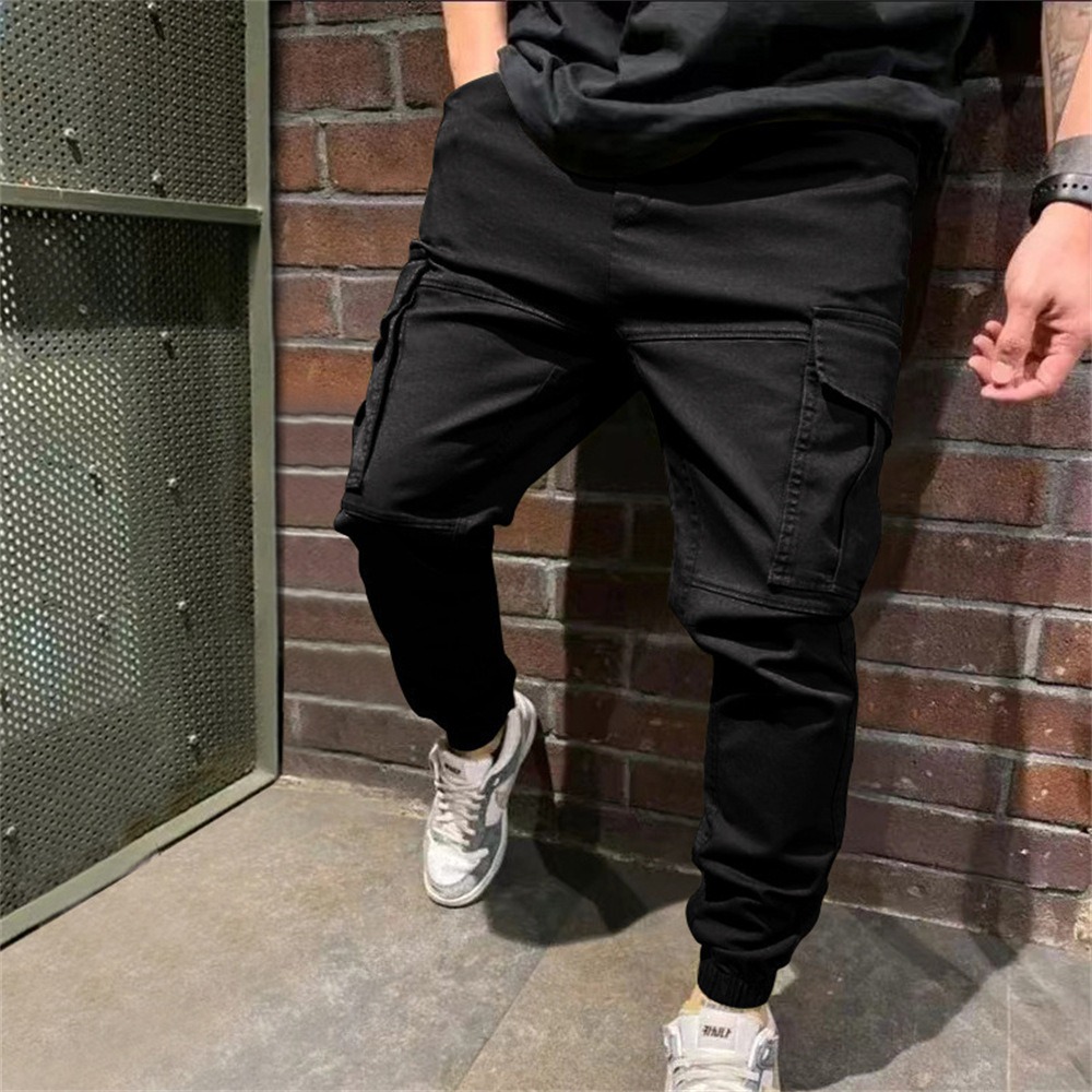 Pantalon Jogging Cargo Homme Sportif – 4 Coloris – Dropvet Pantalon Jogging Cargo Homme Sportif – 4 Coloris – Image 3