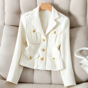 veste tweed femme chic