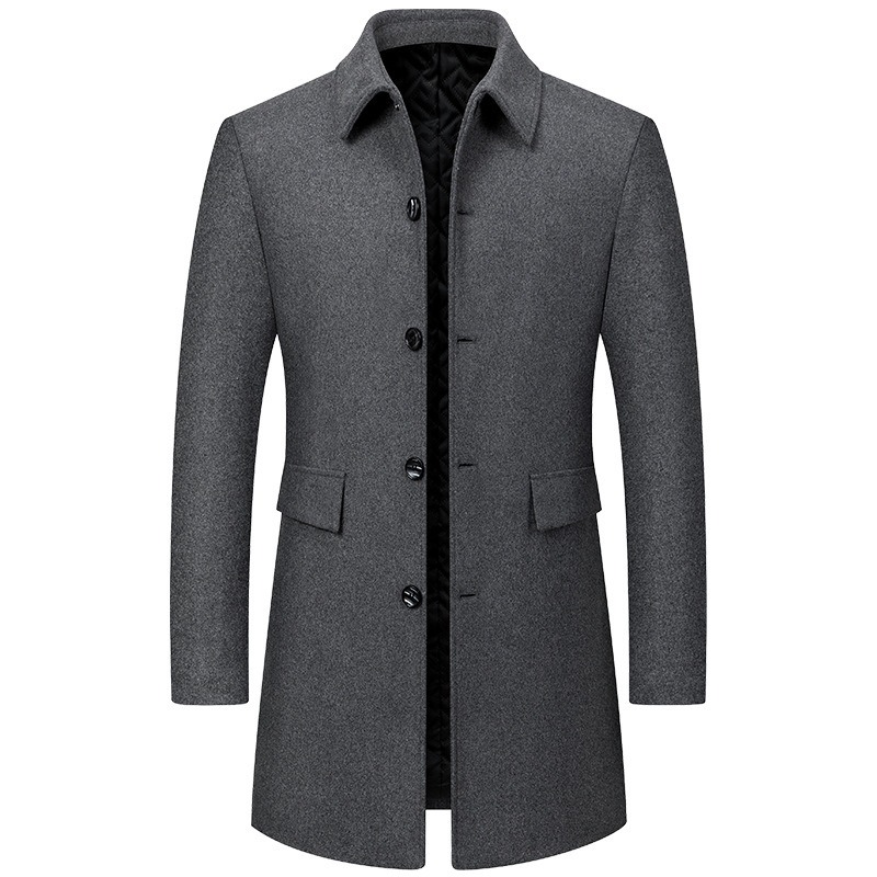 Manteau en Laine Homme Élégant en 6 Tailles – Dropvet Manteau en Laine Homme Élégant en 6 Tailles – Image 4