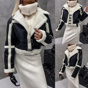 veste femme col fourrure