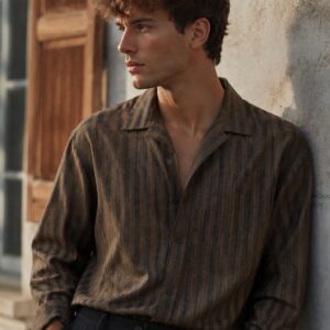 chemise rayée homme oversize