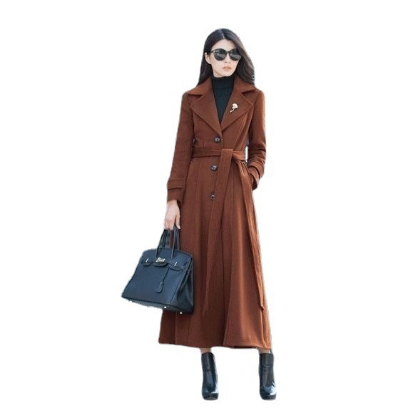 Manteau Long Femme en Laine Épaisse magnifique 2026 – Dropvet Manteau Long Femme en Laine Épaisse magnifique 2026 – Image 2