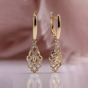 boucles d'oreilles géométriques zircon femme