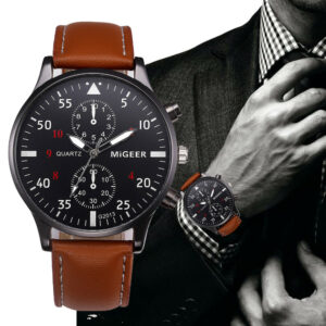 montre quartz homme cuir