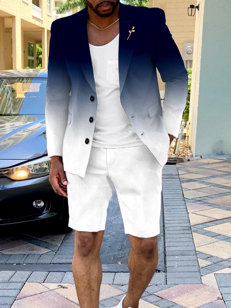 Ensemble Veste Short Rayé Style Britannique Homme – 6 Coloris – Dropvet Ensemble Veste Short Rayé Style Britannique Homme – 6 Coloris – Image 6