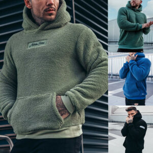 sweat à capuche homme molletonné
