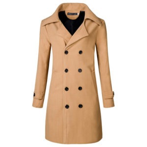 manteau homme laine croisé