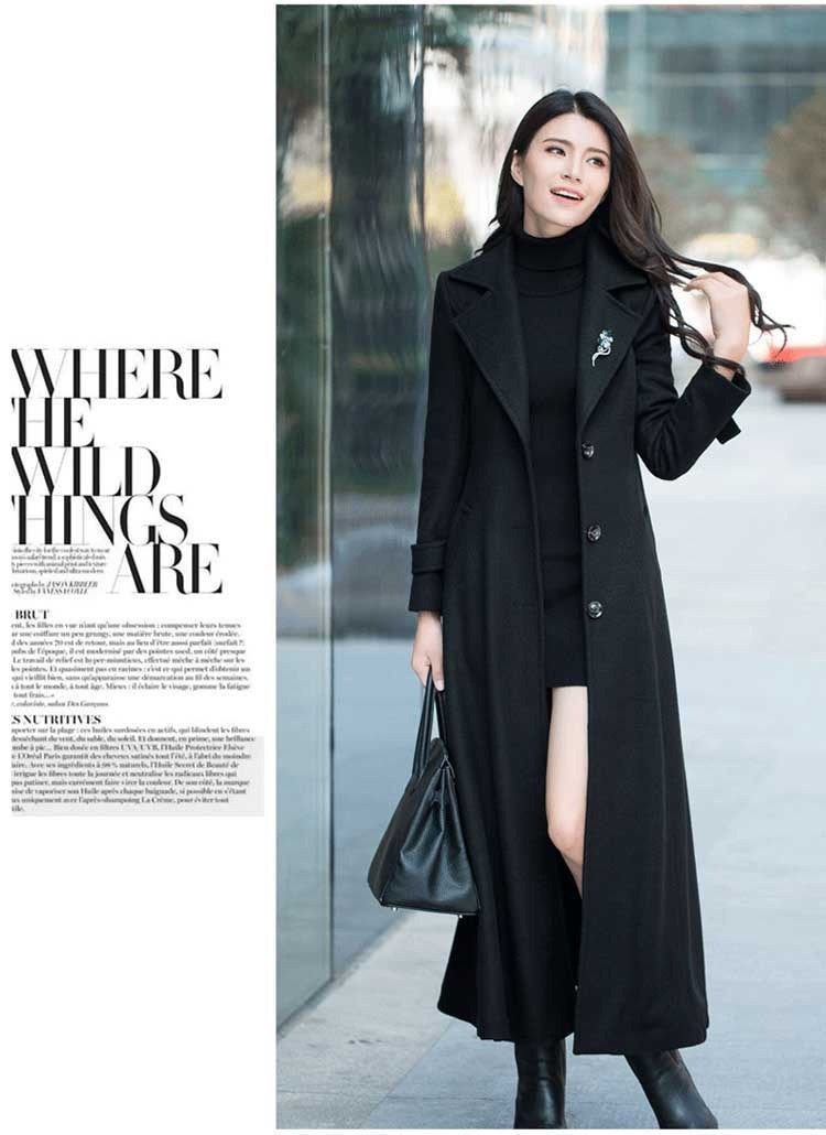Manteau Long Femme en Laine Épaisse magnifique 2026 – Dropvet Manteau Long Femme en Laine Épaisse magnifique 2026 – Image 9