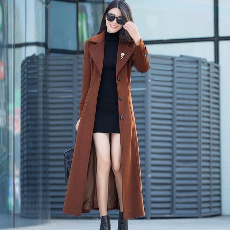 Manteau Long Femme en Laine Épaisse magnifique 2026 – Dropvet manteau long femme en laine