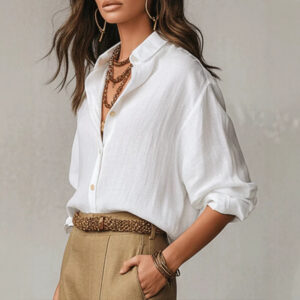 chemise femme coton lin