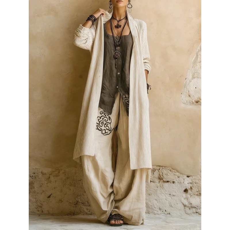 Ensemble Femme Trois Pièces Bohème élégant – 6 Tailles – Dropvet Ensemble Femme Trois Pièces Bohème élégant – 6 Tailles – Image 4