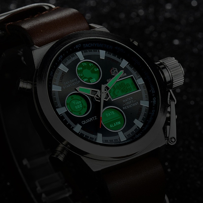 Montre quartz homme sport Élégante 2026 | Analogique LED – Dropvet Montre quartz homme sport Élégante 2026 | Analogique LED – Image 2