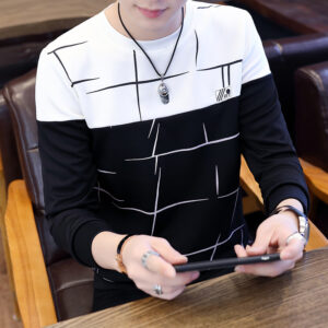 t-shirt bicolore homme