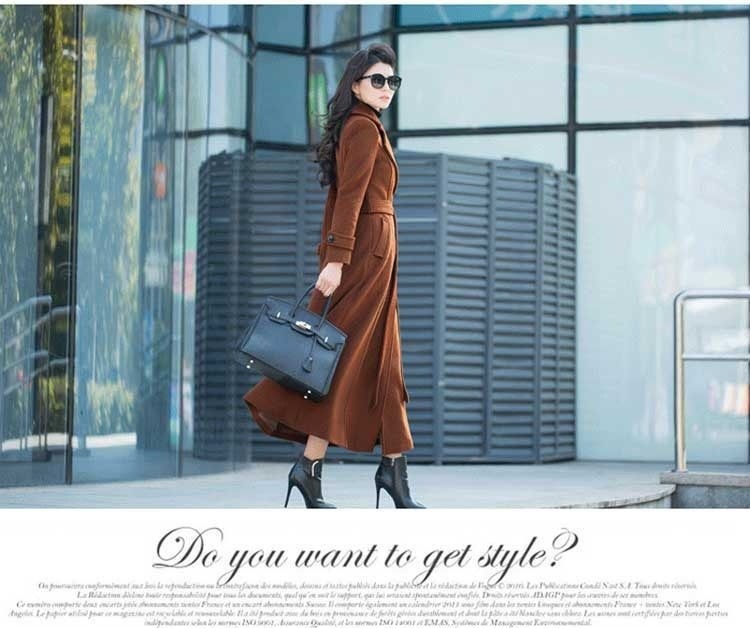 Manteau Long Femme en Laine Épaisse magnifique 2026 – Dropvet Manteau Long Femme en Laine Épaisse magnifique 2026 – Image 3