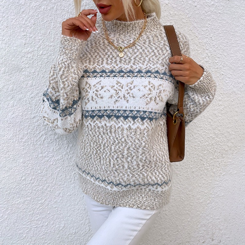 Pull Flocon de Neige Femme Festif en 4 Tailles – Dropvet Pull Flocon de Neige Femme Festif en 4 Tailles – Image 7