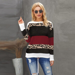 pull léopard femme