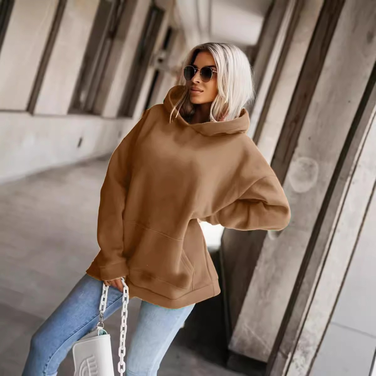 Sweat Capuche Femme Ample Incroyable 5 Tailles – Dropvet Sweat Capuche Femme Ample Incroyable 5 Tailles – Image 7