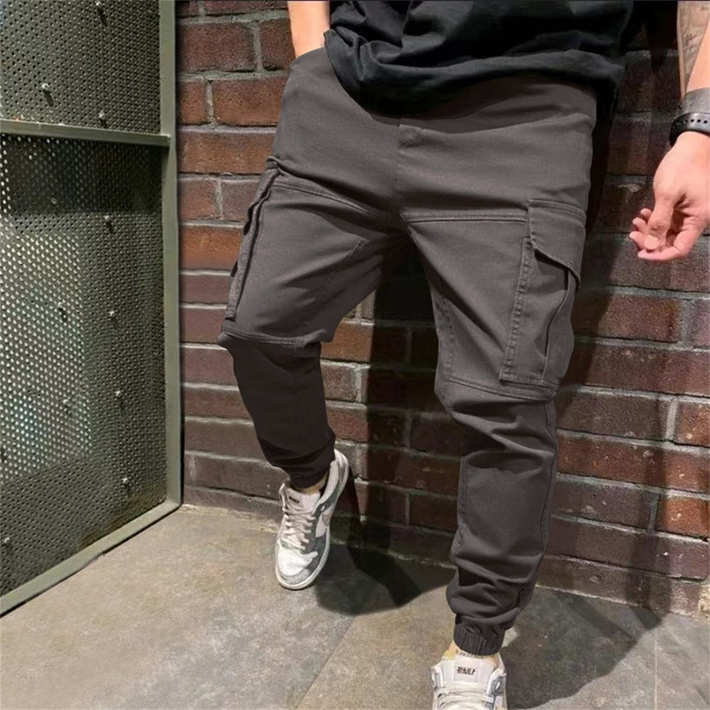 Pantalon Jogging Cargo Homme Sportif – 4 Coloris – Dropvet Pantalon Jogging Cargo Homme Sportif – 4 Coloris – Image 4