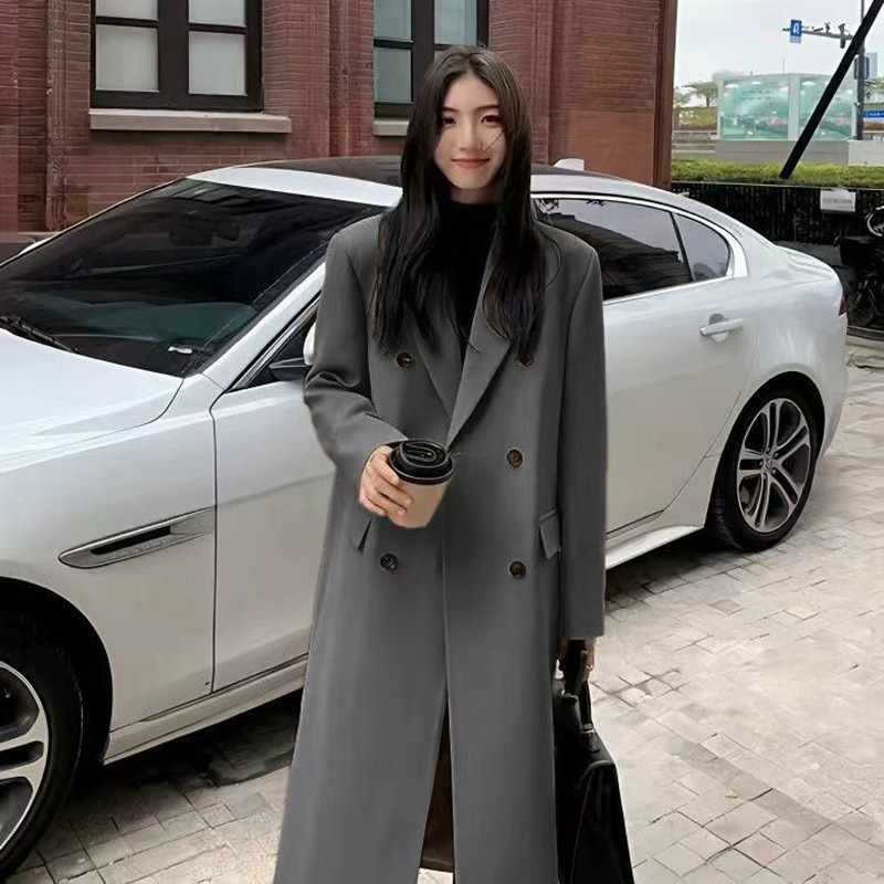 Trench long femme de qualité 2026 – Imperméable chic style coréen – Dropvet Trench long femme de qualité 2026 – Imperméable chic style coréen – Image 5