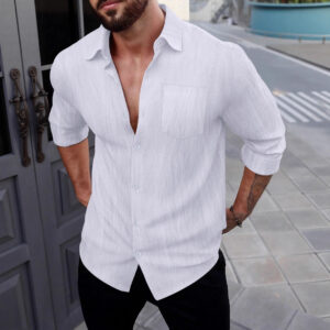 chemise lin homme