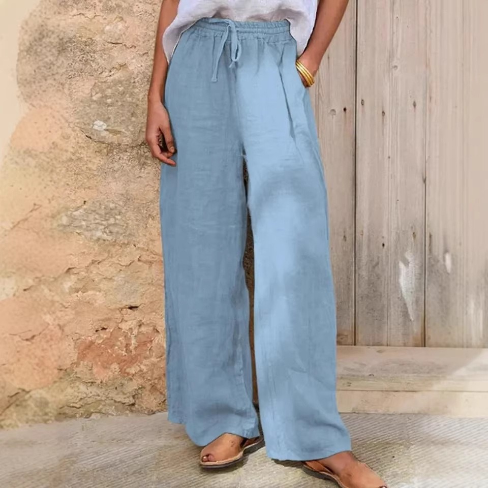 Pantalon Large Femme Cordon 7 Tailles – Confort Radieux – Dropvet Pantalon Large Femme Cordon 7 Tailles – Confort Radieux – Image 7