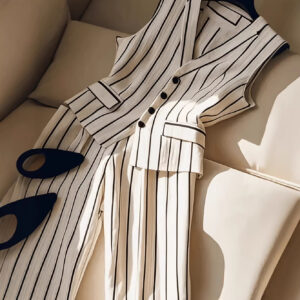 ensemble femme blazer sans manches