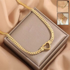 bracelet cœur titane femme