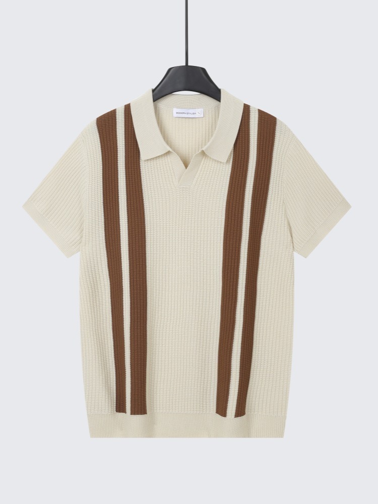 Polo Tricoté Homme 4 Coloris – Style Vraiment Élégant – Dropvet Polo Tricoté Homme 4 Coloris – Style Vraiment Élégant – Image 3