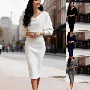 robe midi élégante femme