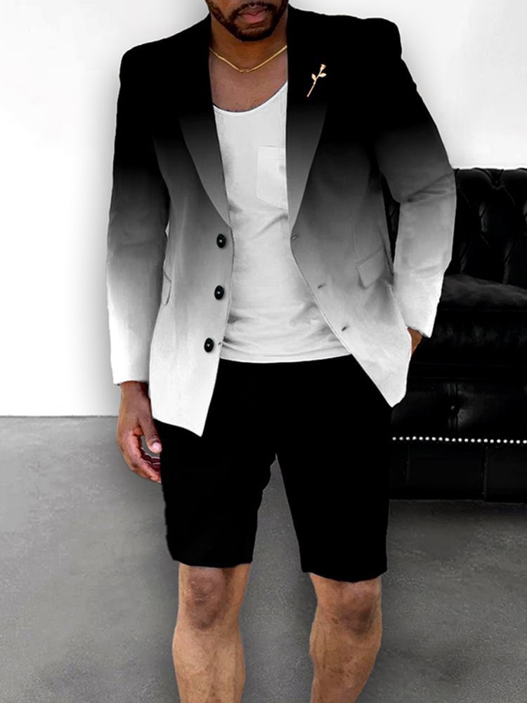 Ensemble Veste Short Rayé Style Britannique Homme – 6 Coloris – Dropvet Ensemble Veste Short Rayé Style Britannique Homme – 6 Coloris – Image 4