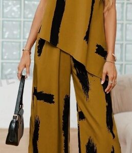 ensemble femme top pantalon