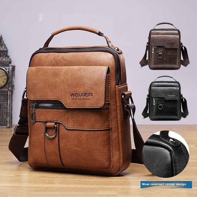 Sac Bandoulière Homme Cuir PU Élégant – 3 Coloris – Dropvet Sac Bandoulière Homme Cuir PU Élégant – 3 Coloris – Image 9