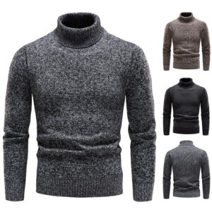 pull homme col roulé