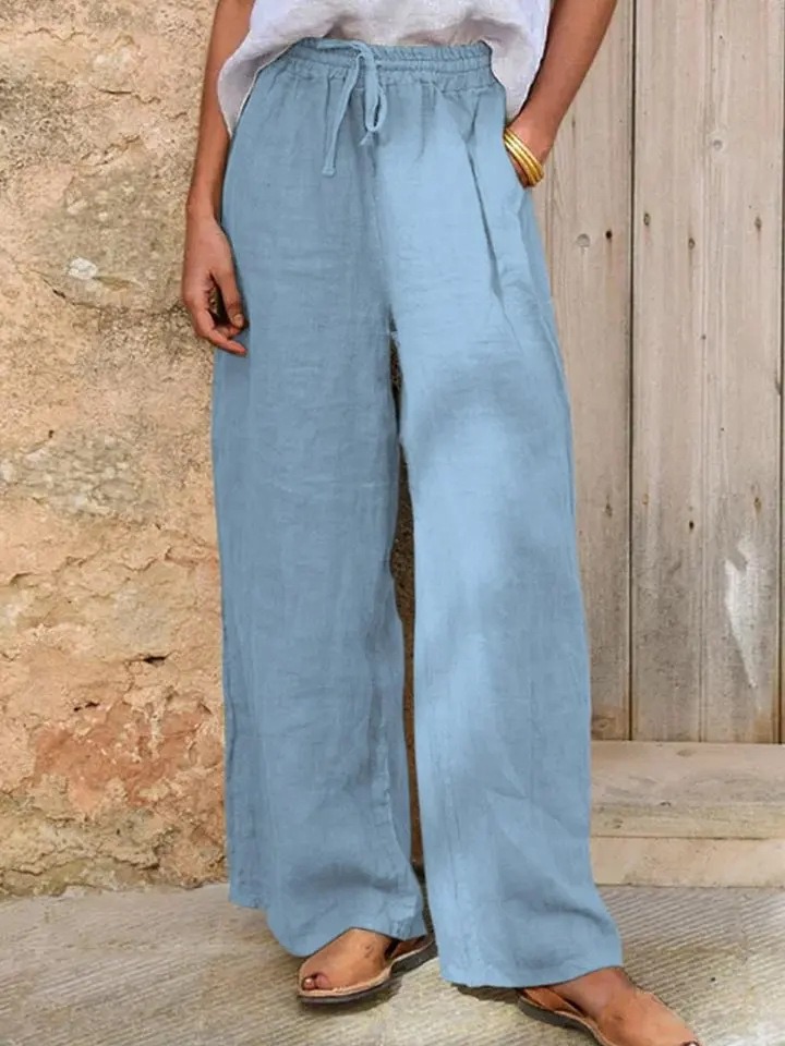 Pantalon Large Femme Cordon 7 Tailles – Confort Radieux – Dropvet Pantalon Large Femme Cordon 7 Tailles – Confort Radieux – Image 5