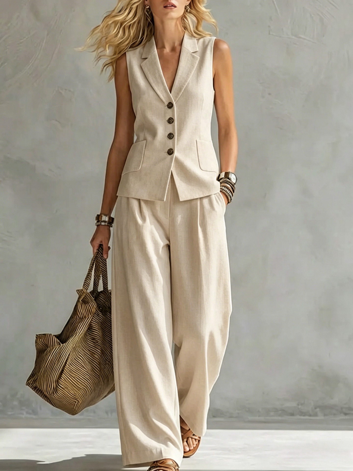 Ensemble pantalon femme élégant Premium 2026 – Dropvet Ensemble pantalon femme élégant Premium 2026 – Image 4