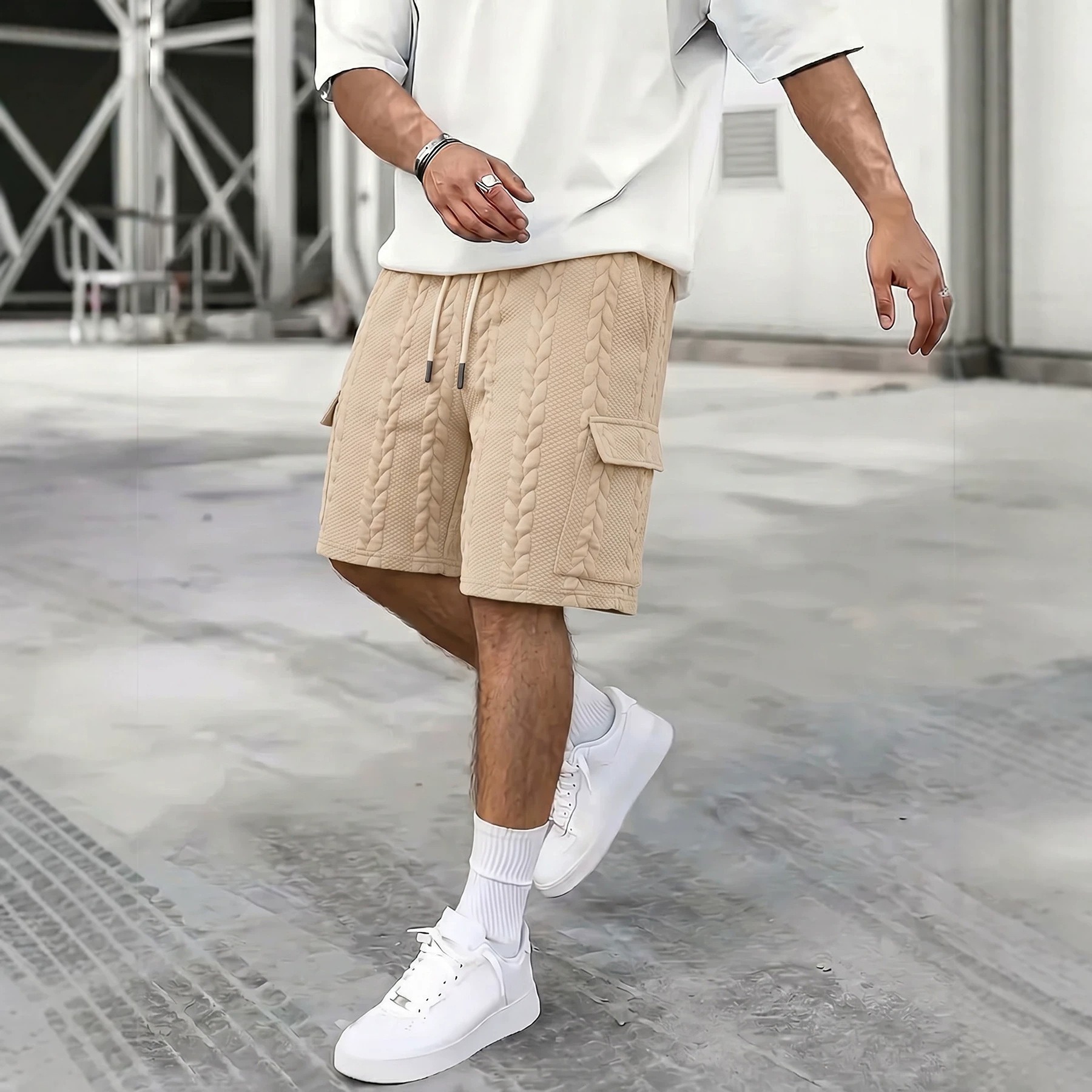 Short Homme Jacquard : 6 Tailles au Style Élégant – Dropvet Short Homme Jacquard : 6 Tailles au Style Élégant – Image 10