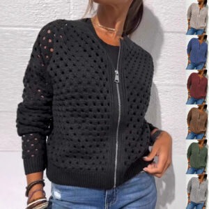 veste femme maille ajourée