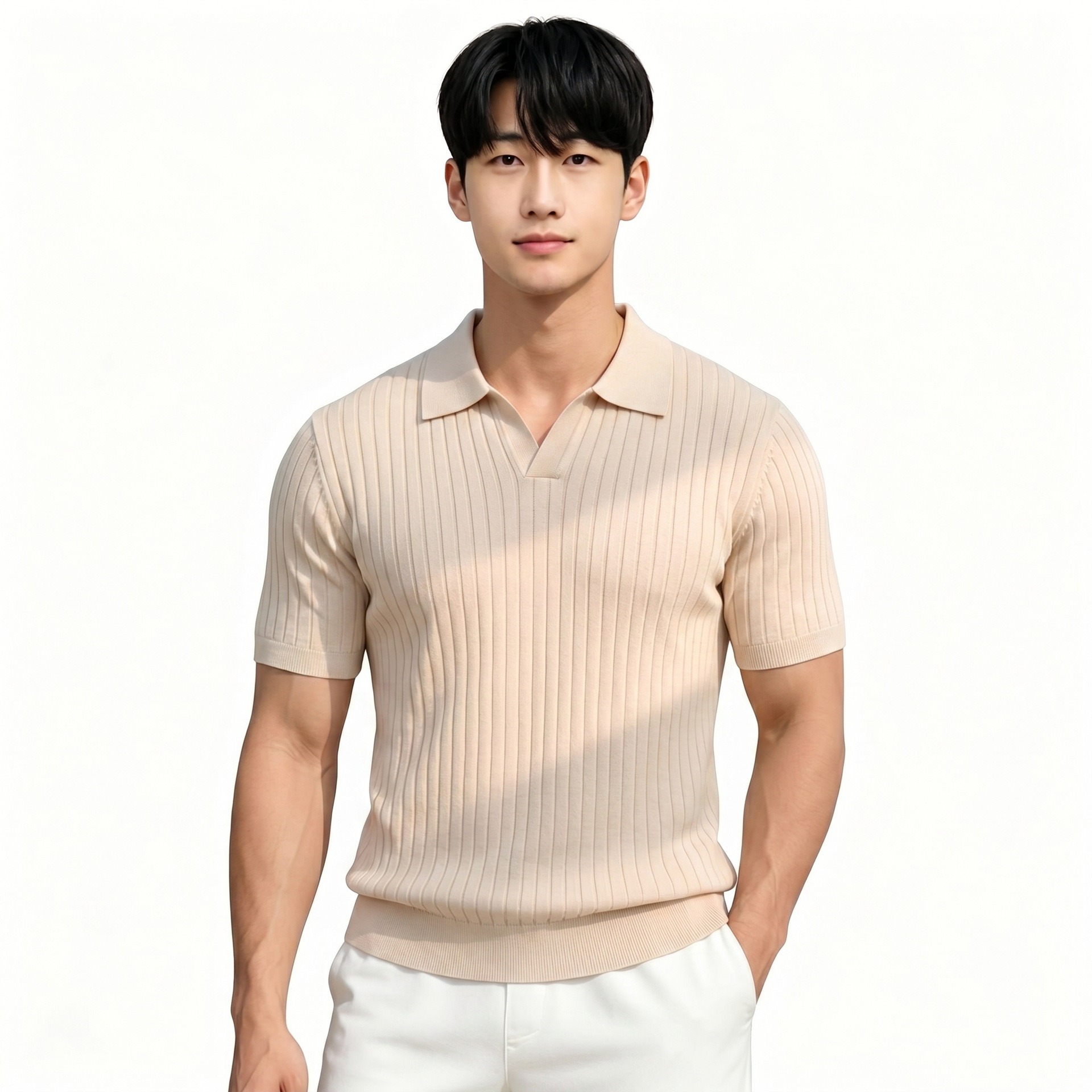 Polo Homme Demi-Zip 5 Tailles – Style Vraiment Élégant – Dropvet Polo Homme Demi-Zip 5 Tailles – Style Vraiment Élégant – Image 4