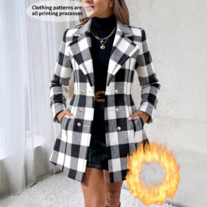 manteau à carreaux femme grande taille