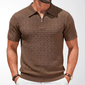 polo zippé homme business casual