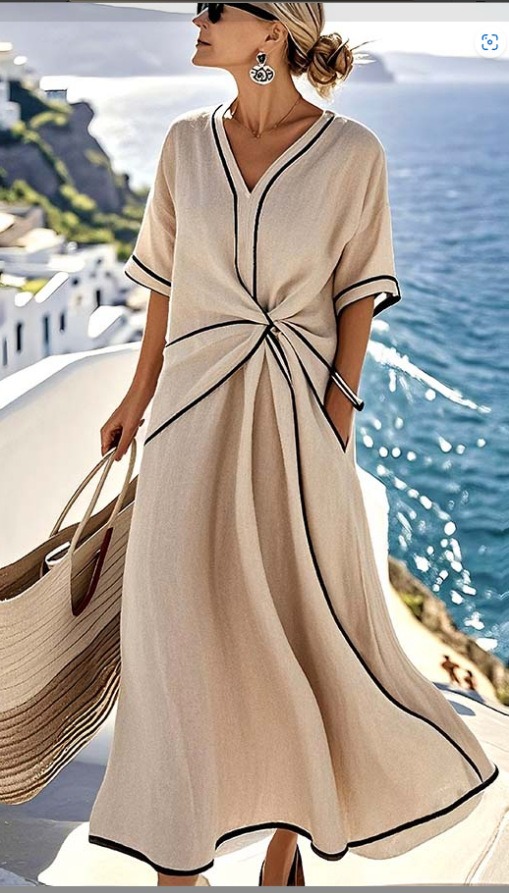 Robe longue femme de plage Premium 2026 – Dropvet Robe longue femme de plage Premium 2026 – Image 6